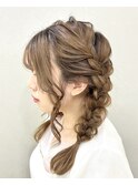 編み込みツインテール