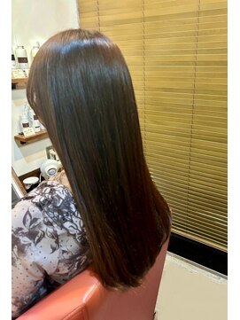 ムードコア 関内店(mu;d Coa) マロンベージュ ロングヘア