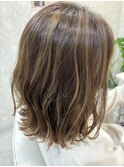 ハイライト 白髪ぼかし