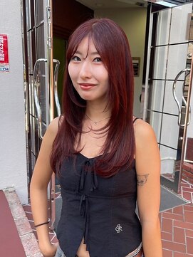 ジルバイジアン(JILL by GIEN) レッドブラウンレイヤーカット