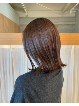 ムク 甲府(muku.) マロンブラウン/くびれボブ/柔らかブラウン