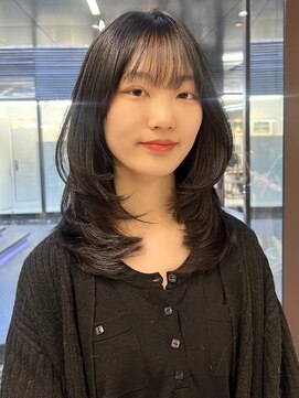 シティ(CITY) ミディアムレイヤー 韓国ヘア