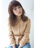 tuuli☆30代40代ペールベージュ切りっぱなしセミロング 147