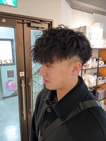 コワファーストナガサキシャンプーボーイ(COIFF1RST NAGASAKI SHAMPOO BOY)&nbsp;目上マッシュ×スペインカール