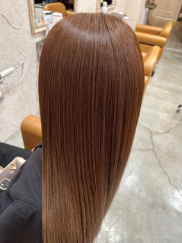 フォレット(foret)の写真/髪質改善メテオカラー☆ダメージ補修をしながら〈ツヤ〉が１ヶ月以上持続します！
