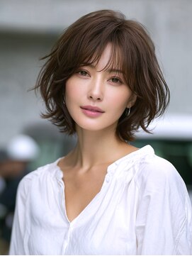 アルトリスト(Altruist Aging×HAIR&SPA) ★ダークアッシュ大人ガーリーボブ着物似合わせカット/髪質改善