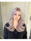 ホワイトカラーハイトーン艶髪