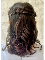 スタイル 横浜(STYLE)&nbsp;結婚式お呼ばれハーフアップ／ヘアセット/ハーフ/アレンジ