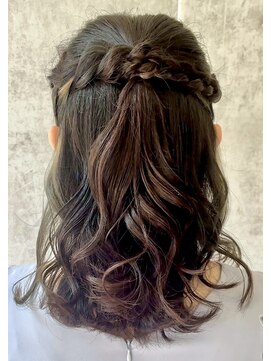 スタイル 横浜(STYLE) 結婚式お呼ばれハーフアップ／ヘアセット/ハーフ/アレンジ