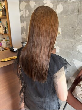 ソワ 四日市(soie) ブリーチ無しダブルカラー ベージュ