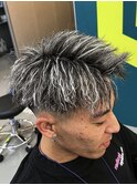 名古屋ホワイトメッシュパーマブリーチツイストスパイラルパーマ
