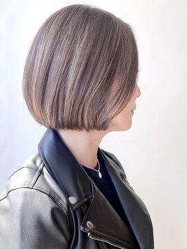 モリオフロムロンドン 原宿本店(morio from London) 【morio原宿】顎ラインボブ　ハイライトカラー