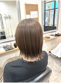 髪質改善で叶える艶まとまりミディアムボブ