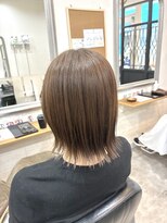 ヘアアンドメイク 心座(hair&make)&nbsp;髪質改善で叶える艶まとまりミディアムボブ