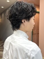 イギー(igggy)&nbsp;メンズパーマ　メンズカット　ショート　パーマ　レイヤー