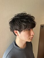 ニコ ヘアリラクゼーション(Nico hair relaxation)&nbsp;無造作パーマナチュラルアッシュ束感ショート爽やか波打ちパーマ