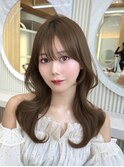 レイヤーカット　韓国前髪　韓国ヘア　顔周り　2wayバング