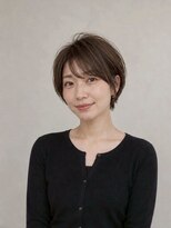 レセ 南柏店(Laissez)&nbsp;丸みショート/やわらかブラウン/大人かわいい/透明感カラー/艶髪