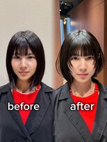 ロッカ 銀座中央通り店(LOCCA)&nbsp;ナチュラル×クールタイプに似合うボブスタイル