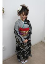 美容室イーナ(e na)&nbsp;サイドアップと着付け★