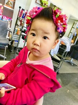 七五三 ３歳 日本髪 L ヘア メイク エア コーディネーションのヘアカタログ ホットペッパービューティー