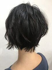 【ALIUS 池袋 小川真一】アッシュブラック ショート