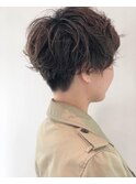 ソフト刈上げマッシュショート