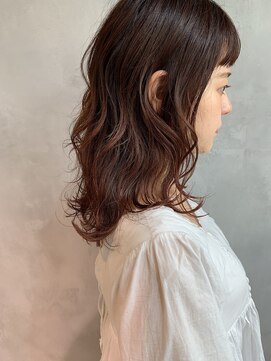 キチ(kichi.) [kichi.] オレンジカラー×ショートバング