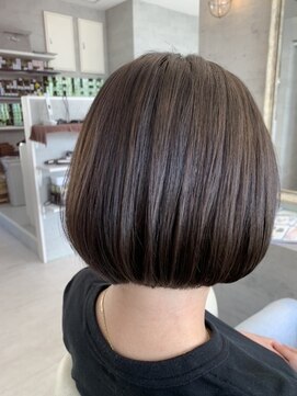 シャルムヘアー(charme hair) ミニボブ×アッシュベージュ
