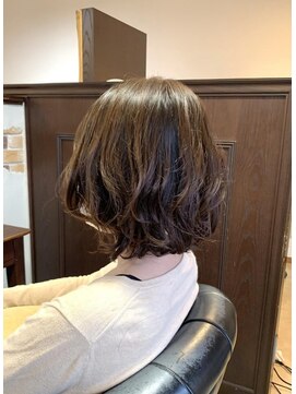 アドラーブル はなみずき店(adorable) 20代大人可愛いオルチャンレイヤーボブ丸みグレージュ