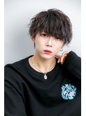 メンズ刈り上げマッシュ × ツイストスパイラルパーマ