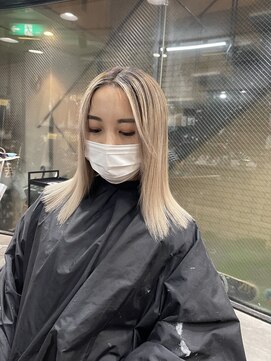 ラフ(LAFF) #黒髪#ボブルフ#ネビージュ#小顔#ワンレン