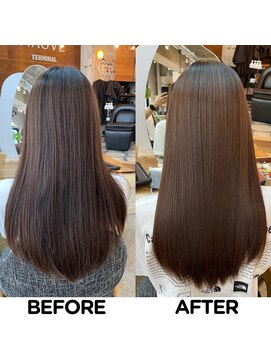 モーブ(MAUVE) 髪質改善【美髪矯正】ビフォー・アフター８