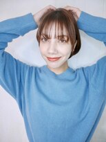 シュシュ(shushu)&nbsp;前髪ありショートボブ/アッシュベージュ【有海一生】/髪質改善
