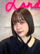 ロンドヴァリー 渋谷店(Lond vallee)&nbsp;☆暗髪×切りっぱなしボブ×小顔×顔周り×姫カットレイヤー