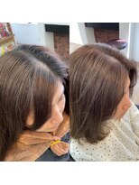 アメリ(Ameri)&nbsp;-Ameri-藤川☆白髪ぼかし×シアーベージュ【浜町/ショート】