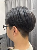 ツーブロマッシュ毛流れあり