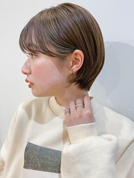 ソワ オモテサンドウ(SOIE OMOTESANDO) 人気【表参道SOIE】マッシュショート ミルクアッシュ