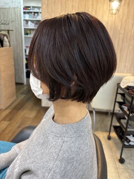 ブレス ヘアアンドスパ 湘南台(bless hair spa) 頭の丸みに合わせたショート