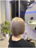 ミルクティーベージュ×髪質改善トリートメント【hair&spaBlue】