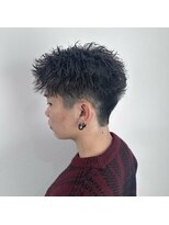 ジェントル(GENTLE)&nbsp;短髪ツイストスパイラルアップバング