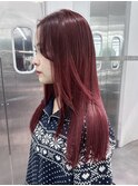 ロング顔周りレイヤー韓国ヘアおくれ毛_ba547911