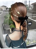 お呼ばれヘア