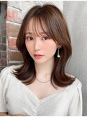 顔周りの後れ毛がかわいいシャギーレイヤー【浦和】