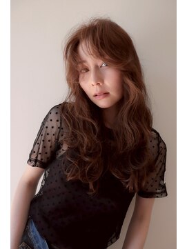 ポイントファイブバイソレイユ 藤沢店(.5 by SOLEIL) ロングレイヤーカーリーヘアオレンジブラウン