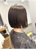 髪質改善縮毛矯正×ボブ