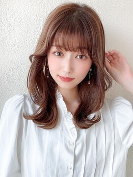 ラルユー 金山(LallYou) 後れ毛が可愛い顔周りレイヤー/ナチュラルアッシュ/顔周り