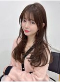 ★ワンカールモテ髪前髪小顔カットサイドバング艶感