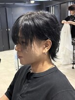 アウル 心斎橋(owl)&nbsp;ラウンドマッシュウルフ&ウルフ&ツイストスパイラルパーマ&men's