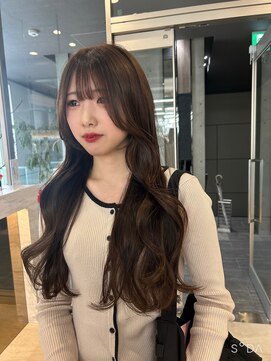 ロンドルピナス 小倉(Lond Lupinus) 黒髪カタログ/オリーブグレー/ココアベージュ/小顔に見せるヘア